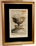 Mare aeneum Villalpandi "Solomonovo bronzano more" Bakrorez 1731-1735 - Johann Jakob Scheuchzer: "Physica Sacra"