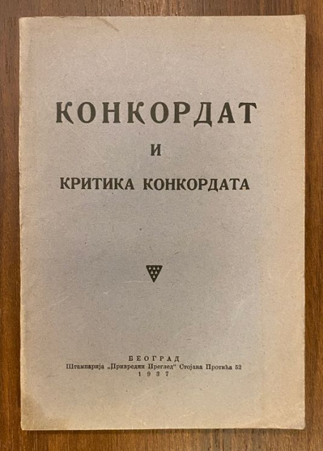 Konkordat i kritika konkordata (1937)