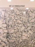 Austrougarska vojna karta centralne Srbije iz 1908. K.u.K Militargeographisches Institut