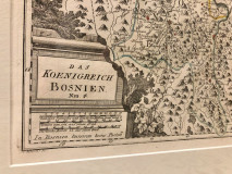 Kraljevina Bosna "Das Koenigreich Bosnien", geografska karta iz 1791 - Franz J. J. von Reilly