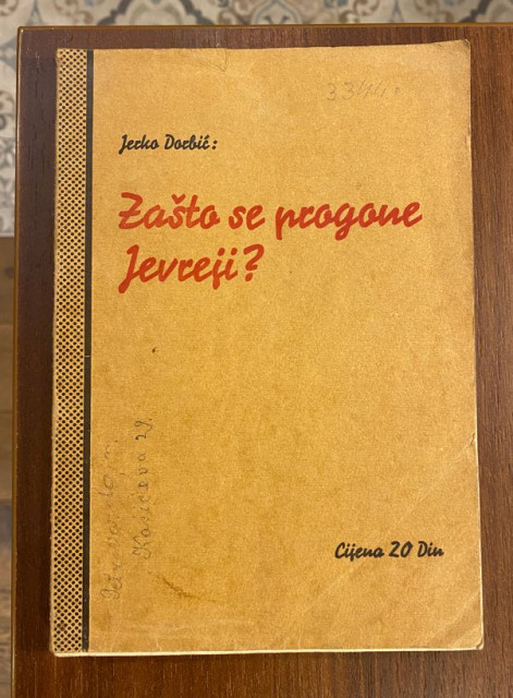 Zasto se progone Jevreji - Jerko Dorbic (1939)